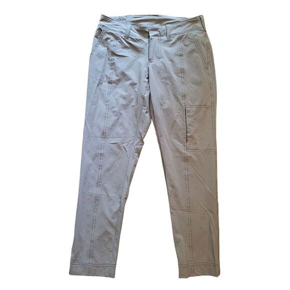 Athleta Palisade Ankle Pants Women's 0 Green Hiking Outdoors Ripstop Stretch - Picture 3 of 5